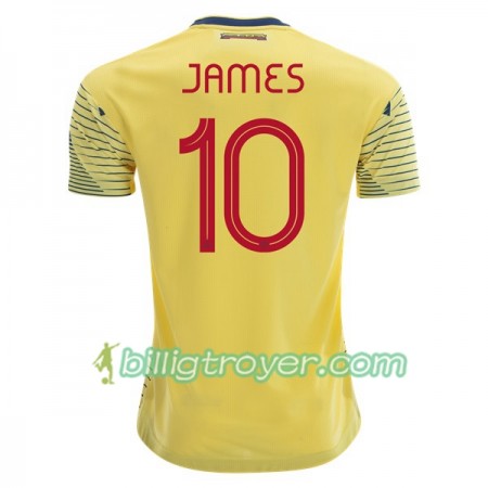Billige Fotballdrakter Colombia James Rodriguez 10 Hjemmedraktsett Copa América 2019 Kortermet